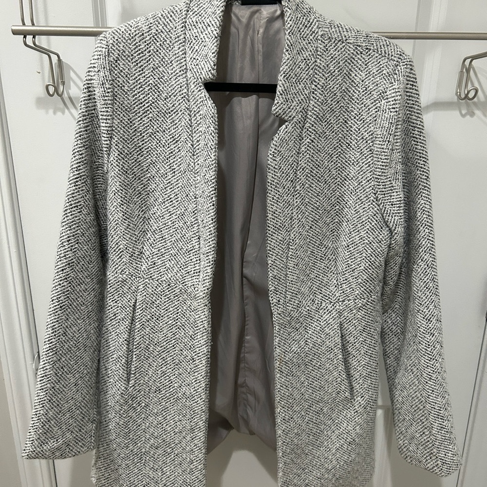 Vici Tayshia herringbone pea-coat style jacket